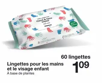 Zeeman Lingettes pour les mains et le visage enfant offre