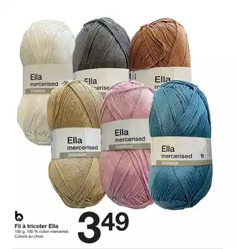 Zeeman Fil à tricoter ella offre