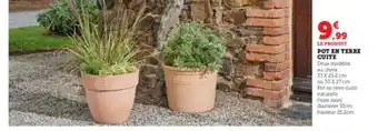 Super U Pot En Terre Cuite offre