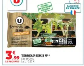 Super U Terreau Semis U offre