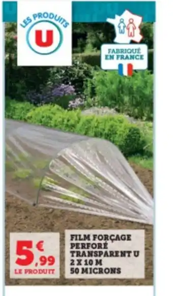 Super U Film Forçage perforé Transparent U offre