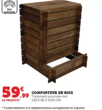 Super U Composteur En Bois offre
