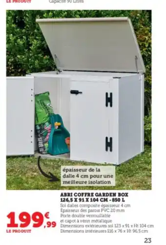 Abri Coffre Garden Box