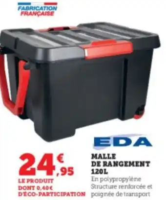 Super U Malle de Rangement 120L offre