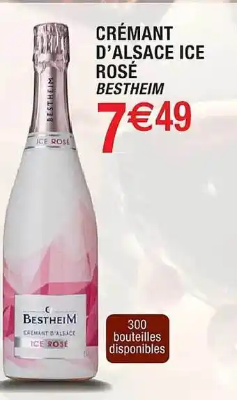 Cora x Carrefour Crémant d'alsace ice rosé bestheim offre