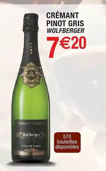 Cora x Carrefour Crémant pinot gris wolfberger offre