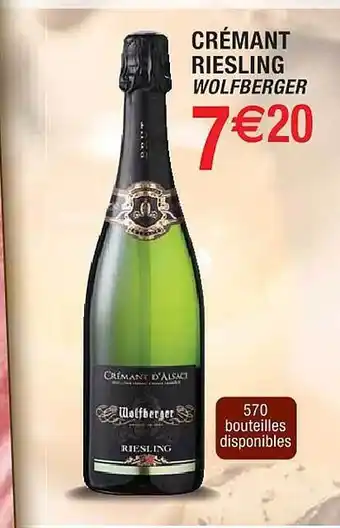 Cora x Carrefour Crémant riesling wolfberger offre
