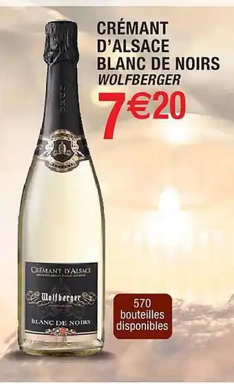 Cora x Carrefour Crémant d'alsace blanc de noirs wolfberger offre