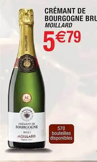 Cora x Carrefour Crémant de bourgogne brut moillard offre