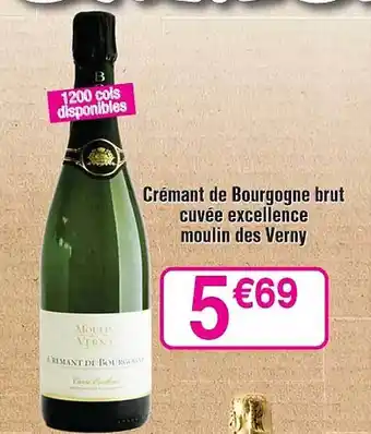Cora x Carrefour Crémant de bourgogne brut cuvée excellence moulin des verny offre