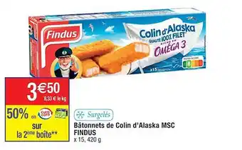 Cora x Carrefour Bâtonnets de colin d'alaska msc findus offre