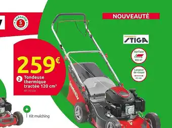 Mr Bricolage Tondeuse thermique tractée 120 cm ³ stiga offre