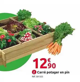 Mr Bricolage Carré potager en pin offre