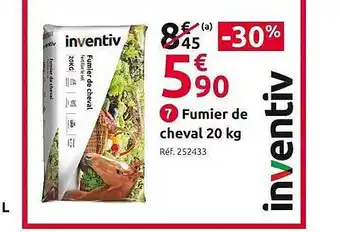 Mr Bricolage Fumier de cheval 20 kg inventiv offre
