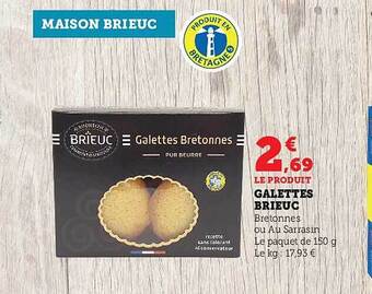 Hyper U Galettes brieuc offre