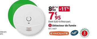 Détecteur de fumée evacuate