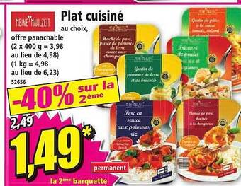 Norma Plat cuisiné offre