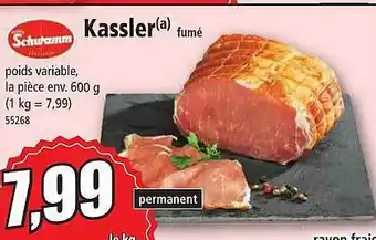 Norma Kassler fumé schwamm offre