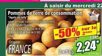 Norma Pommes de terre de consommation offre