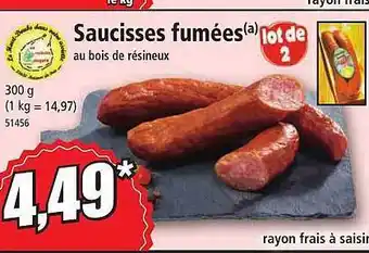 Norma Saucisses fumées offre