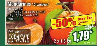 Norma Mandarines offre