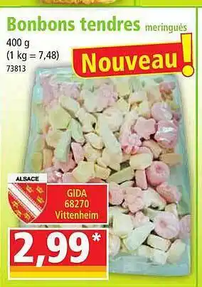 Norma Bonbons tendres meringués offre
