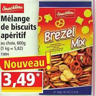 Norma Mélange de biscuits apéritif snackline offre