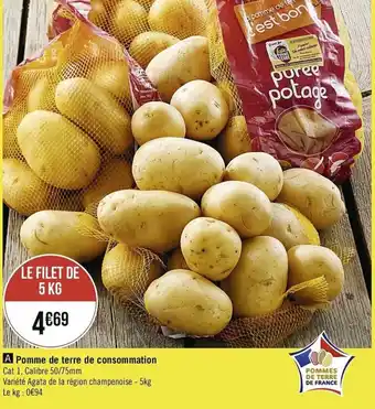 Casino Supermarchés Pomme de terre de consommation offre