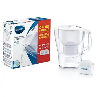 Auchan Carafe aluna + 2 cartouches brita offre