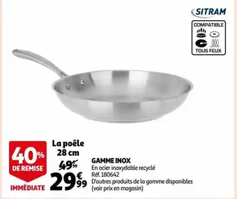 Auchan Gamme inox sitram offre