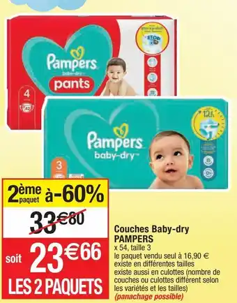 Cora x Carrefour Couches pampers offre