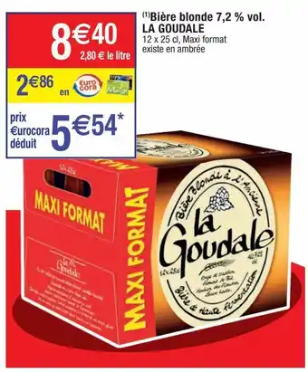Cora x Carrefour Bière blonde la goudale offre
