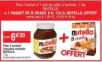 Cora x Carrefour Chocolat nutella offre