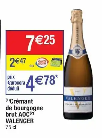 Cora x Carrefour Champagne brut offre