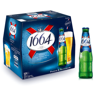 Auchan Bière blonde 1664 offre