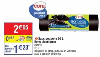 Sacs poubelles cora