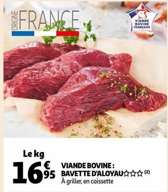 Auchan Viande bovine : bavette d'aloyau offre