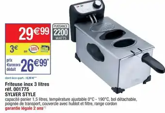 Cora x Carrefour Friteuse offre