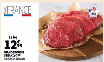 Auchan Supermarché Viande bovine : steak offre