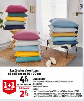 Auchan Linge de lit offre