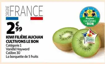 Kiwi filière auchan cultivons le bon
