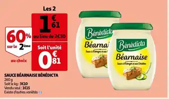 Sauce béarnaise bénédicta