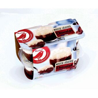 Auchan Mousse liégeoise chocolat auchan offre