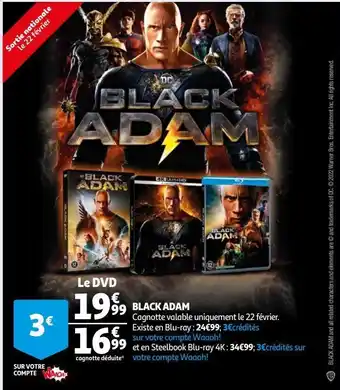 Auchan Black adam offre