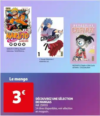 Auchan Découvrez une sélection de mangas offre