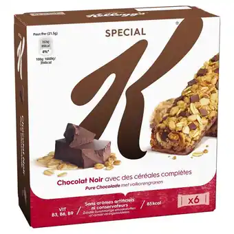 Barres de céréales spécial k chocolat kellogg's