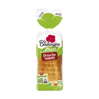 Auchan Brioche tranchée bio la boulangère offre