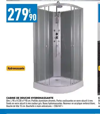 Brico Cash Cabine de Douche Hydromassante offre
