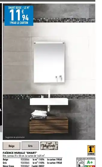 Brico Cash Faïence Murale Smart offre
