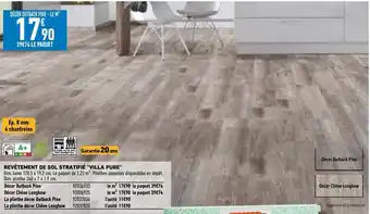Brico Cash Revêtement de Sol Stratifie Villa Pure offre